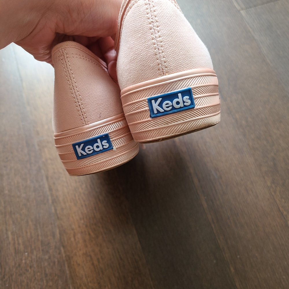 Keds Ortholite Pearl Dusty Pink Platform Sneakers - Picture 3 of 6